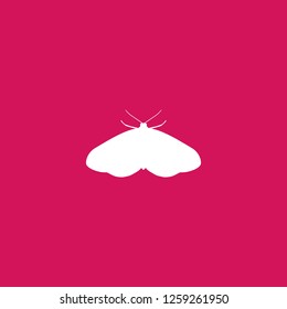 moth icon vector. moth sign on pink background. moth icon for web and app