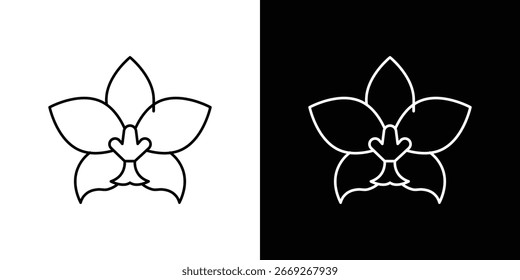 Mottenorchideen-Symbol, Vektorsymbol