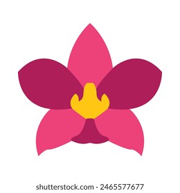 Moth Orchid Vector Flat Icon design