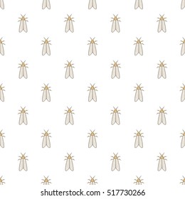 Moth pattern. Cartoon illustration of moth vector pattern for web