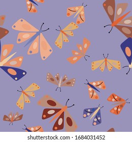 Moth Rose Pastel Colors Decoration Background Slumber Party
