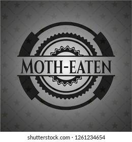 Moth-eaten dark icon or emblem
