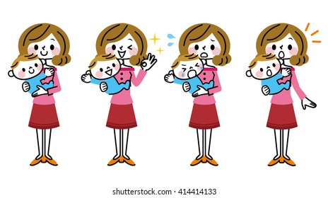 Mother and baby.