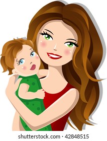 Mother with baby