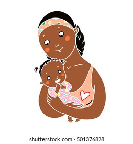 Mother Baby Stock Vector (Royalty Free) 501376828