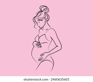 Mother with baby bum vector design