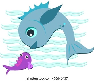 Mother And Baby Fish