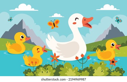 baby goose clipart