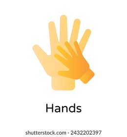 Mother and baby hand together, ready to use vector