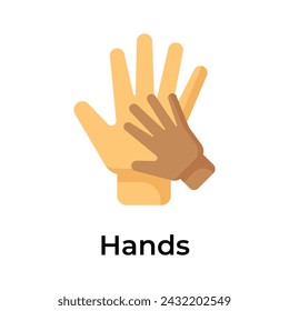Mother and baby hand together, ready to use vector