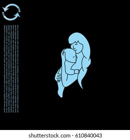 mother and baby icon