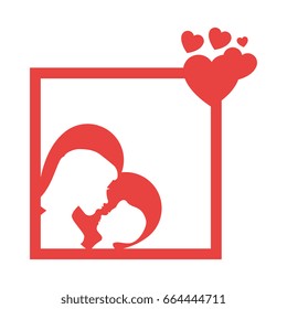 mother and baby icon
