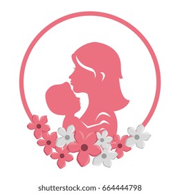 mother and baby icon