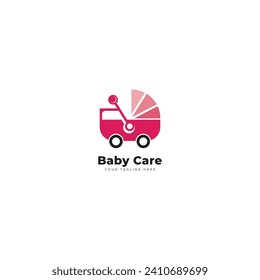 Mother and baby icon logo design vector template.