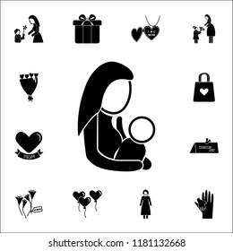 mother with baby  icon. Mother's Day icons universal set for web and mobile