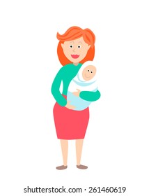 Mother and baby - Illustration