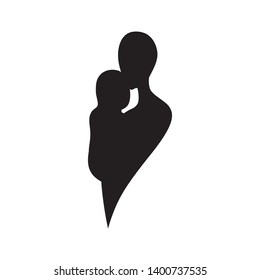 mother and baby, vector icon