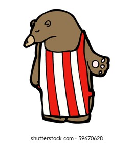 desenho animado de urso-mãe