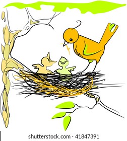 Mother bird