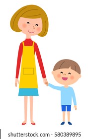 Mother and boy