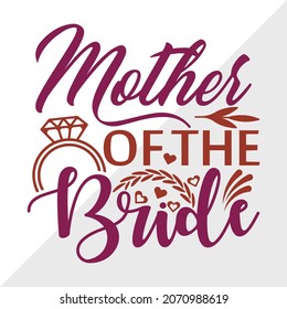 Mother Of The Bride Printable Vector Illustration