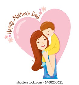 Mother Carrying Baby On Her Shoulders, Mother’s day, Mom, Baby, Infant, Motherhood, Love, Innocence