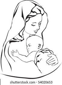 1,142 Madonna Child Illustration Images, Stock Photos & Vectors ...