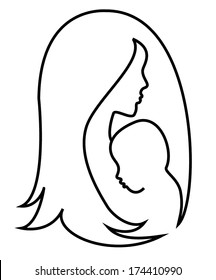 40+ Most Popular Baby Mother Daughter Baby Mother Easy Drawing For Kids