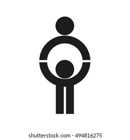 Mother and child icon