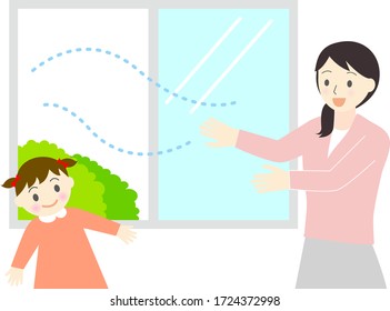 Nuevo estilo de vida japonés con ilustración COVID-19, vector