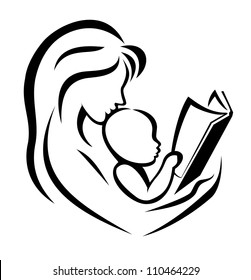 Mother Child Reading Silhouette High Res Stock Images Shutterstock