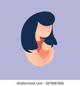 Mother with child. This illustration was created to commemorate Mother's Day worldwide