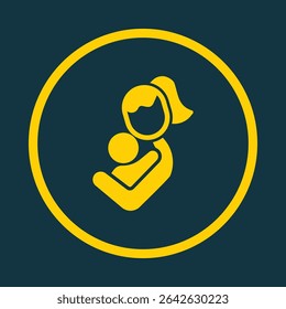 Mother and Child trendy vector art design beautiful amazing design colorful useful illustration.eps