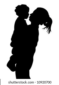 Mother and child (vector)