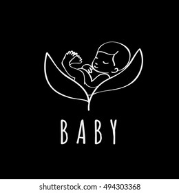 Mother with child vector logo design template