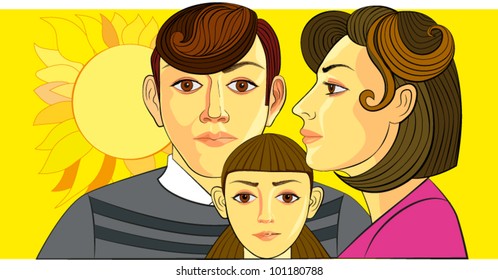 Mother and children