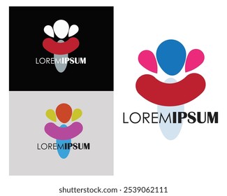 Mutter Kinder Vektor Symbol und Logo