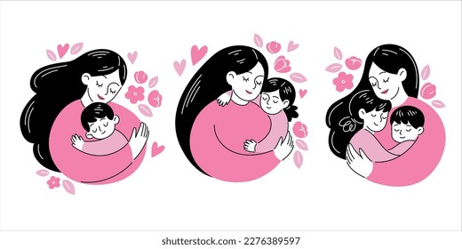 conjunto de vectores madre e hijos