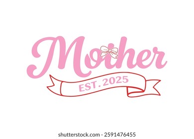 Mother, Coquette Mama PNG Sublimation t shirt design