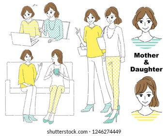 mother and daughter
