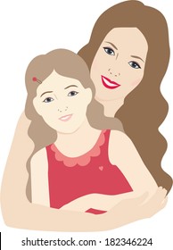 mother and daughter