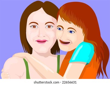 mother and daughter