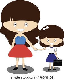 Mother and daughter