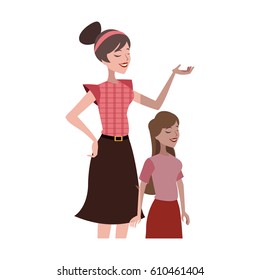 mother and daughter