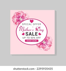 Mother and daughter Instagram post editable social media sale post