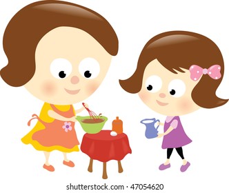 Mother and daughter relationship