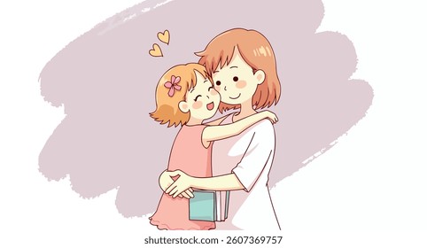 mother and daughter sharing a warm embrace