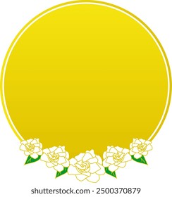 
Mother day background round shape gold color