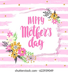 Mother day concept and hand written text 