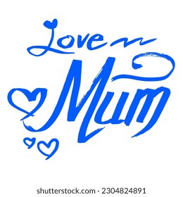 Mother day font design vector for card, decoration, illustration